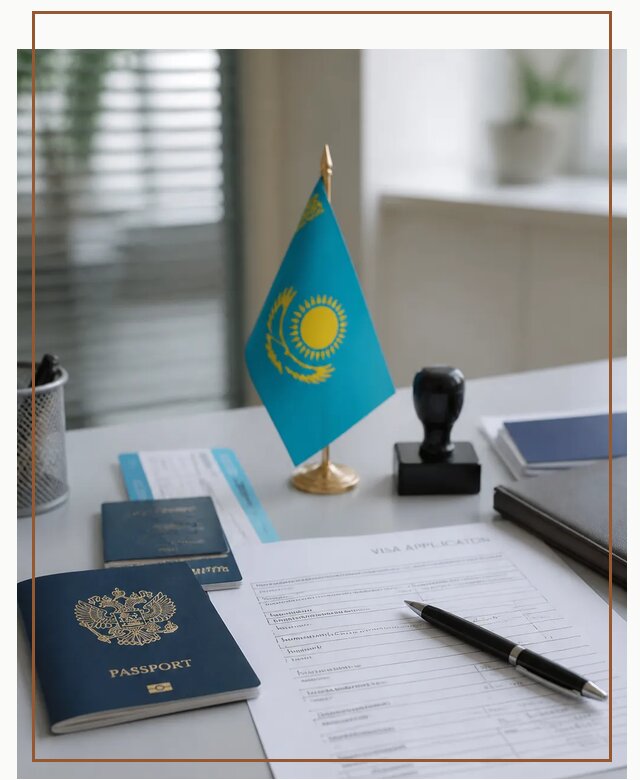 Оформление визы в Казахстан для поездки и работы в Абакане